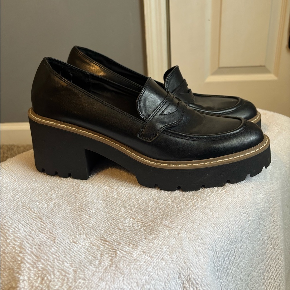 DV by Dolce Vita Black Platform Loafers